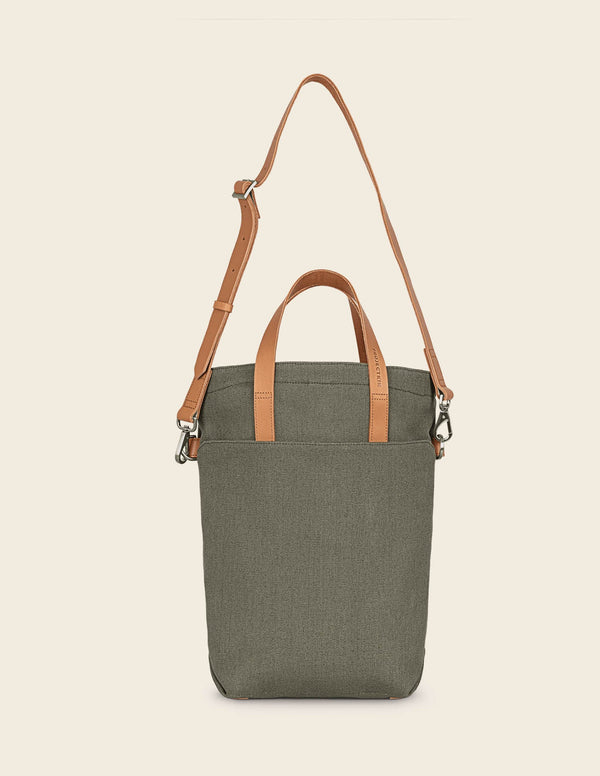 Kin Zipped Tote, Dusty Olive -Soft BagsSoft Bags-PROJECTKIN